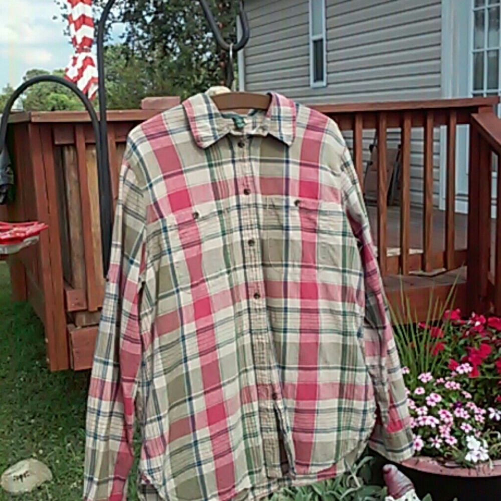 Lauren Ralph Lauren Plaid button Long Sleeve Shirt